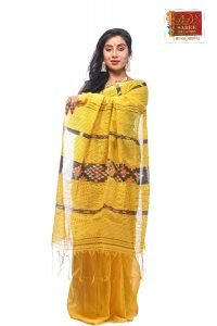 Yellow Sambalpuri Cotton Kotki Saree-227