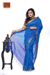 Blue Soft Silk Saree-141